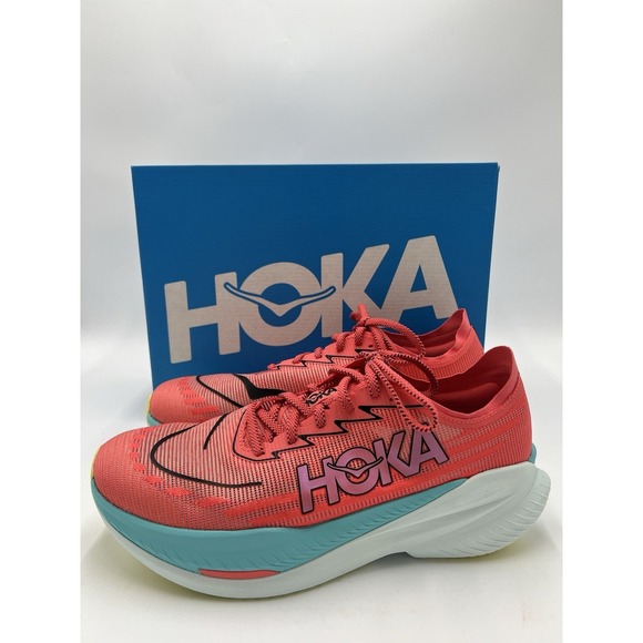 Hoka Men\'s Mach X 2 Size 11.5D New Red White 1155119/GFRT